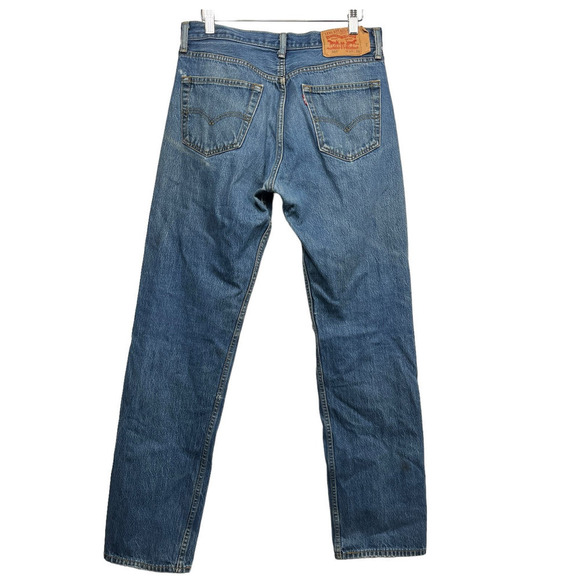 Men’s Levi’s 501 Blue Jeans / Size - W33 X L38 - Picture 4 of 7